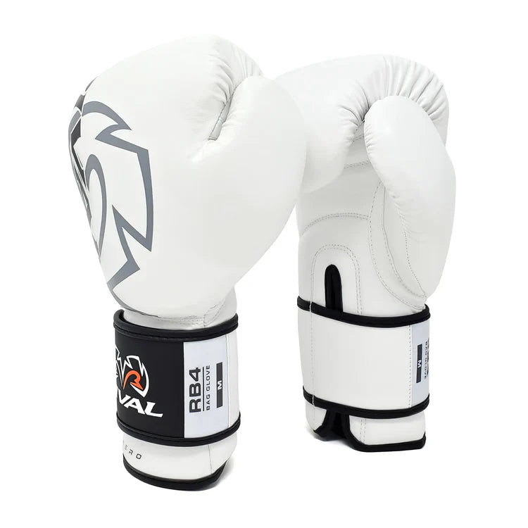 Rival RB4 Aero Bag Gloves – Lightweight synthetic boxing gloves with multi-layered foam padding, ideal for beginners and fitness training.