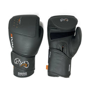 Rival RB50 Intelli-Shock Compact Boxing Bag Gloves in White – Leather training gloves with D3O® shock absorption and ergonomic wrist support.