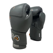 Rival RB50 Intelli-Shock Compact Boxing Bag Gloves in White – Leather training gloves with D3O® shock absorption and ergonomic wrist support.