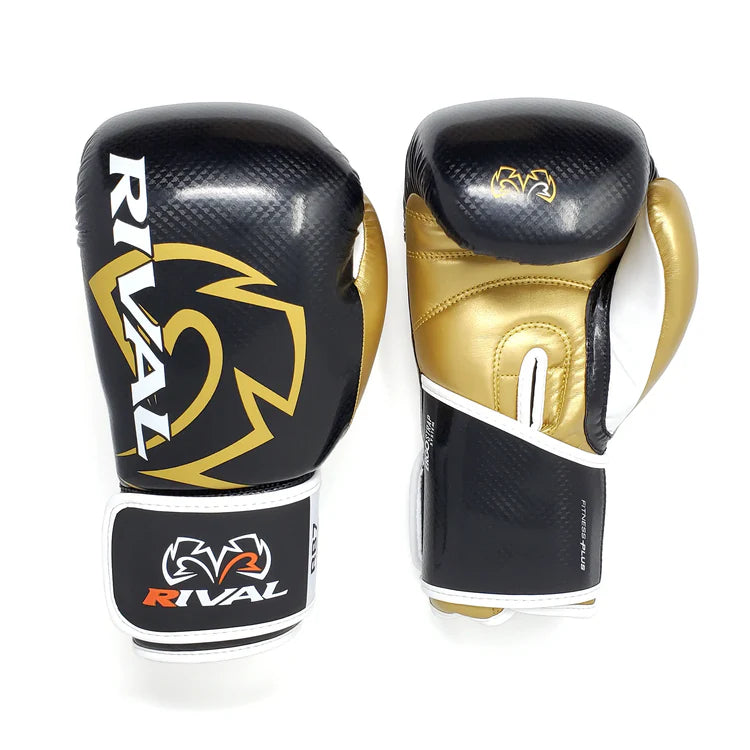 rival rb7 fitness plus bag gloves – synthetic leather boxing gloves with layered foam padding, mesh palm, and hook-and-loop wrist strap for fitness training