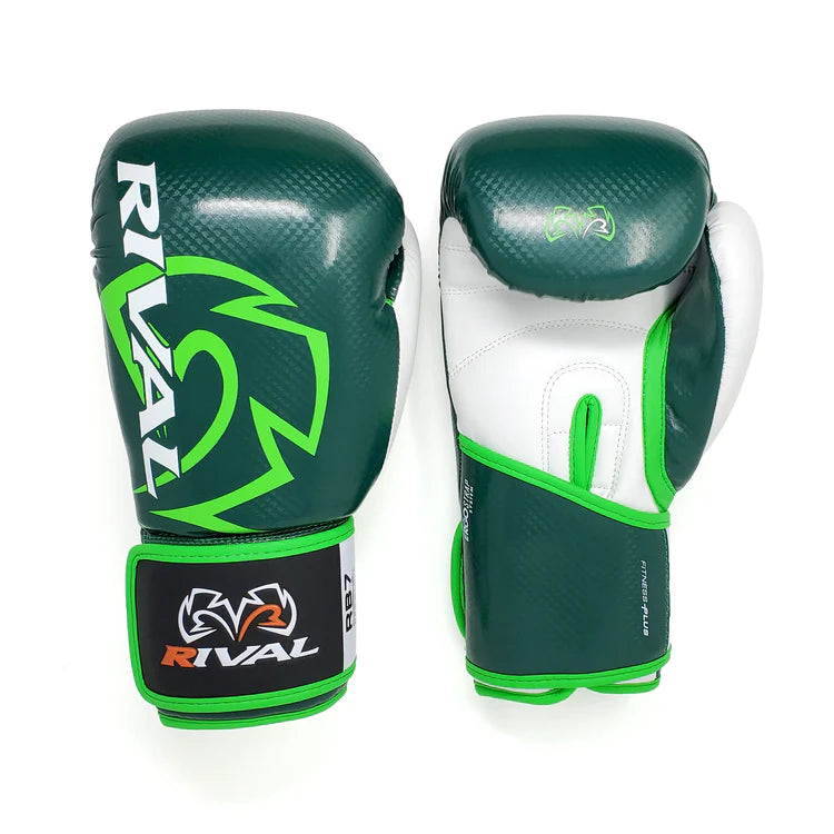 rival rb7 fitness plus bag gloves – synthetic leather boxing gloves with layered foam padding, mesh palm, and hook-and-loop wrist strap for fitness training