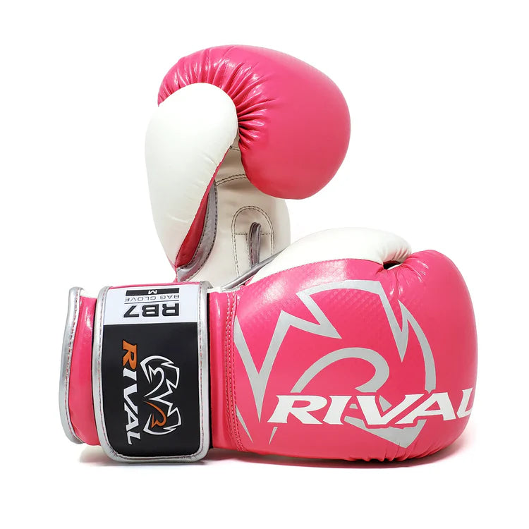 rival rb7 fitness plus bag gloves – synthetic leather boxing gloves with layered foam padding, mesh palm, and hook-and-loop wrist strap for fitness training