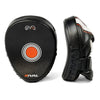 Rival RPM1 Ultra Punch Mitts – Compact Black and White Boxing Focus Pads with Ergonomic Grip