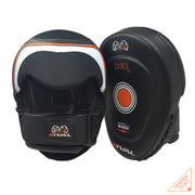 Rival RPM10 Intelli-Shock Punch Mitts – Black and Red Boxing Mitts with Shock Absorbing Foam and Curved Design