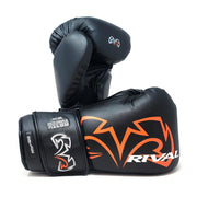 rival rs11v evolution sparring gloves – high-performance boxing gloves featuring extra-thick layered foam padding, v-strap wrist lock system, and 15-degree angle cuff for enhanced protection and support during intense sparring sessions