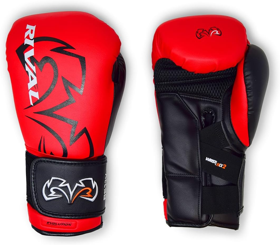 rival rs11v evolution sparring gloves – high-performance boxing gloves featuring extra-thick layered foam padding, v-strap wrist lock system, and 15-degree angle cuff for enhanced protection and support during intense sparring sessions