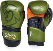Rival RS80V Impulse Sparring Gloves featuring super-resistant microfiber construction, low-density molded foam padding, and angled Ergo Strap System for enhanced boxing training.