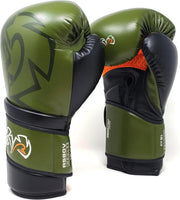 Rival RS80V Impulse Sparring Gloves featuring super-resistant microfiber construction, low-density molded foam padding, and angled Ergo Strap System for enhanced boxing training.