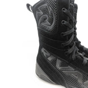 Rival RSX-Guerrero 03 high-top boxing boots with suede or PU upper, breathable mesh sides, and durable rubber outsole for optimal performance in the ring.