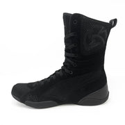 Rival RSX-Guerrero 03 high-top boxing boots with suede or PU upper, breathable mesh sides, and durable rubber outsole for optimal performance in the ring.