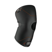 Shock Doctor knee compression sleeve with open patella providing light support for minor knee pain and sprains
