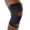 Shock Doctor knee compression sleeve with open patella providing light support for minor knee pain and sprains