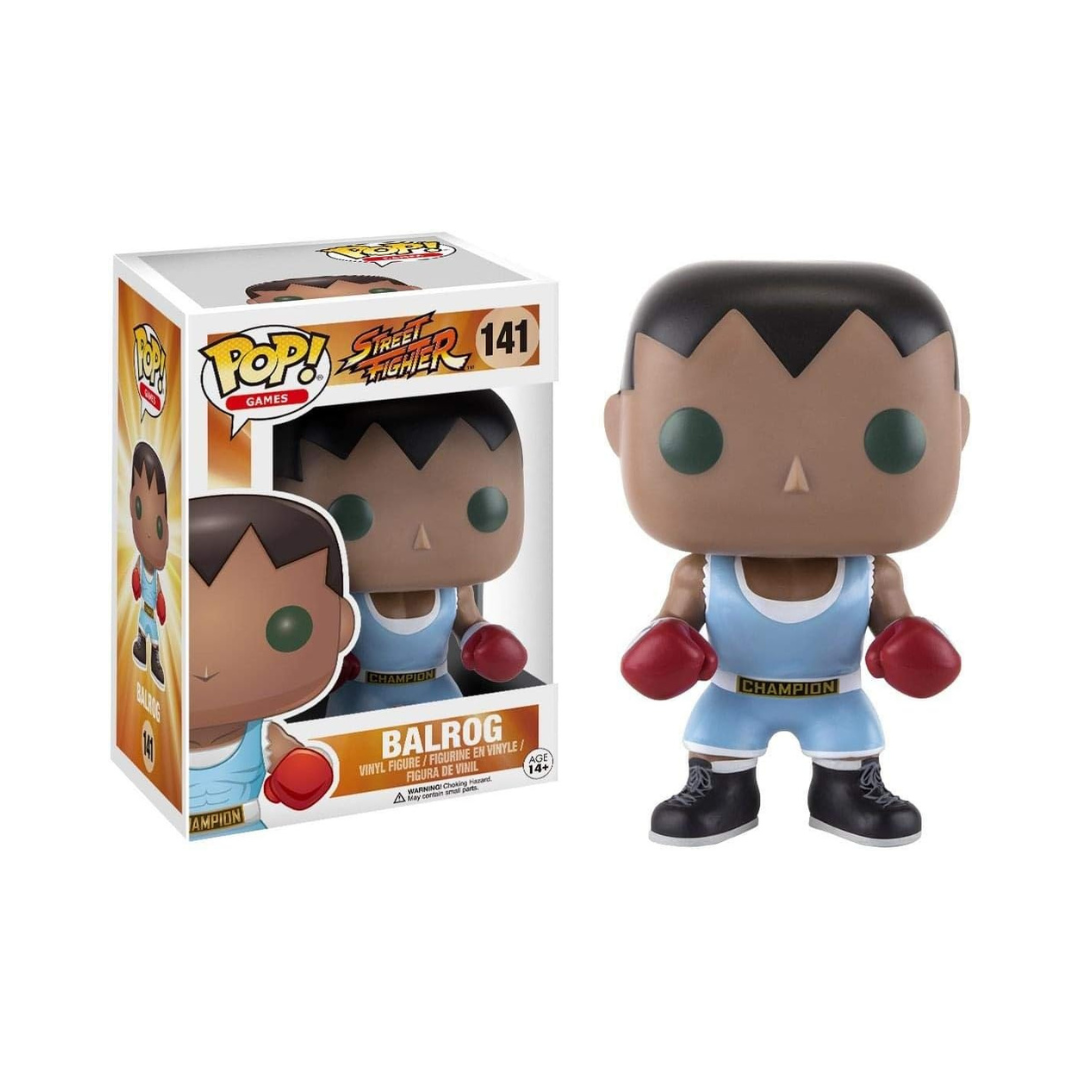 Funko Pop! figurine of Balrog from Street Fighter with packaging on a white background