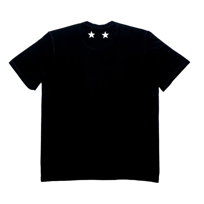 Navy blue polo shirt on a white background