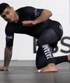 Tatami JJ Club Grappling Spats black for BJJ MMA no-gi training with white JJ Club design