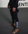 Tatami JJ Club Grappling Spats black for BJJ MMA no-gi training with white JJ Club design