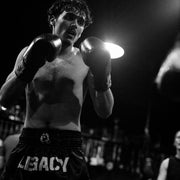 Team Legacy Muay Thai shorts premium satin embroidered fightwear