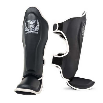top king professional shin guards tksgp gl for muay thai kickboxing mma with genuine leather and high density foam padding