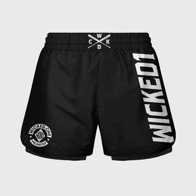WICKED1 GRAPPLING SHORT CLINCH BLACK