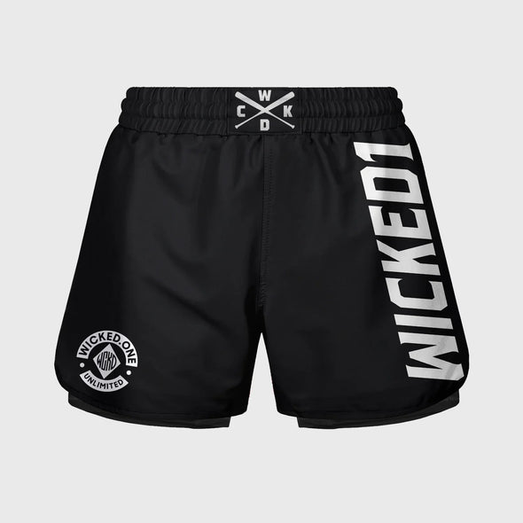 WICKED1 GRAPPLING SHORT CLINCH BLACK