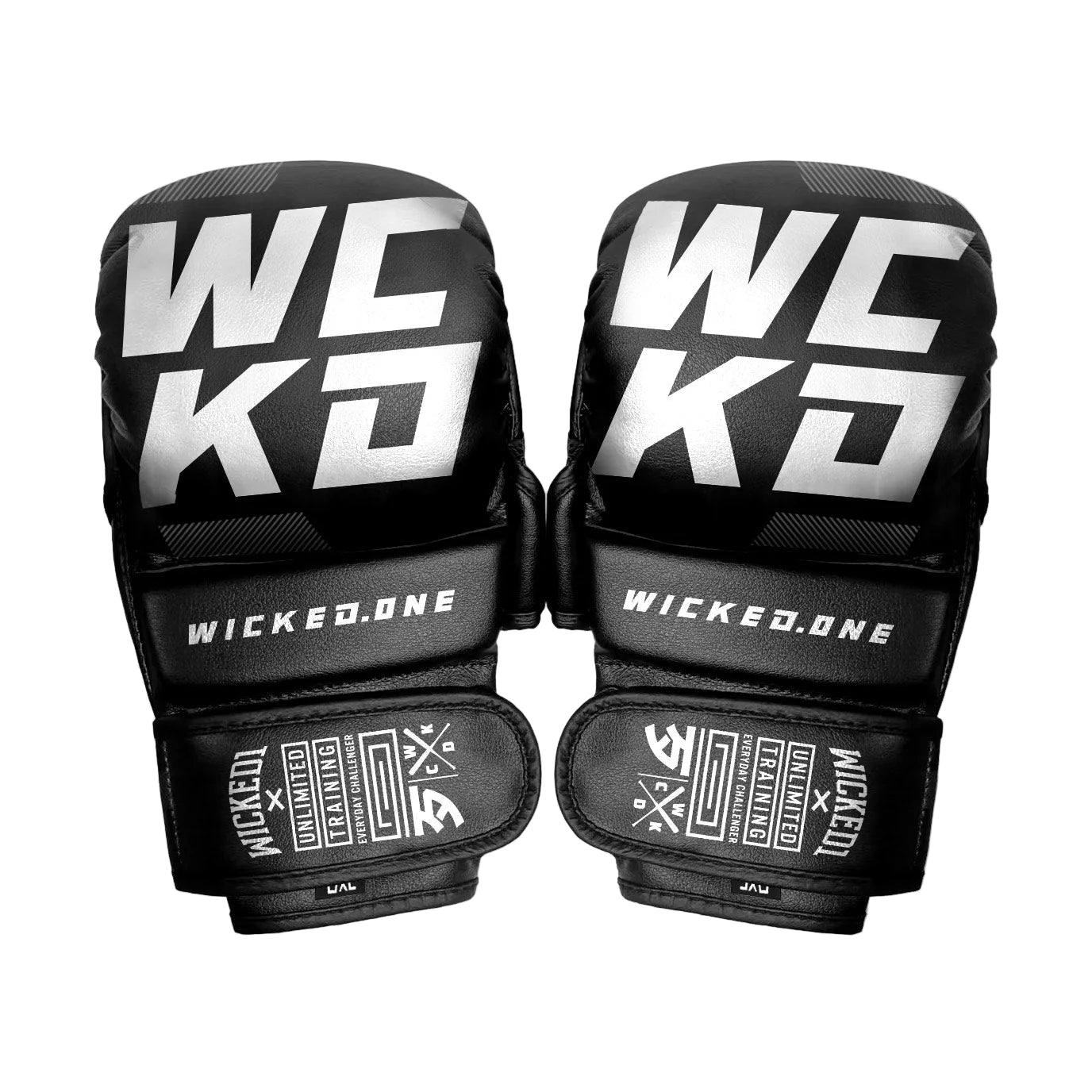 wicked1 kruz mma training gloves in black for striking and grappling