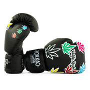 YOKKAO Khalifa Kush boxing gloves premium Thai leather green black gold Muay Thai sparring training gloves