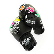 YOKKAO Khalifa Kush boxing gloves premium Thai leather green black gold Muay Thai sparring training gloves