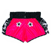 Yokkao original muay thai shorts silver satin thailand training fight shorts