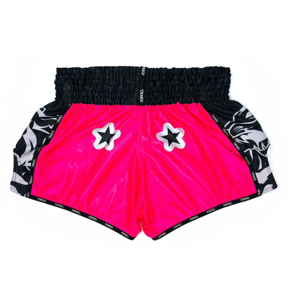 YOKKAO Original Muay Thai Shorts Silver – Premium Satin Training