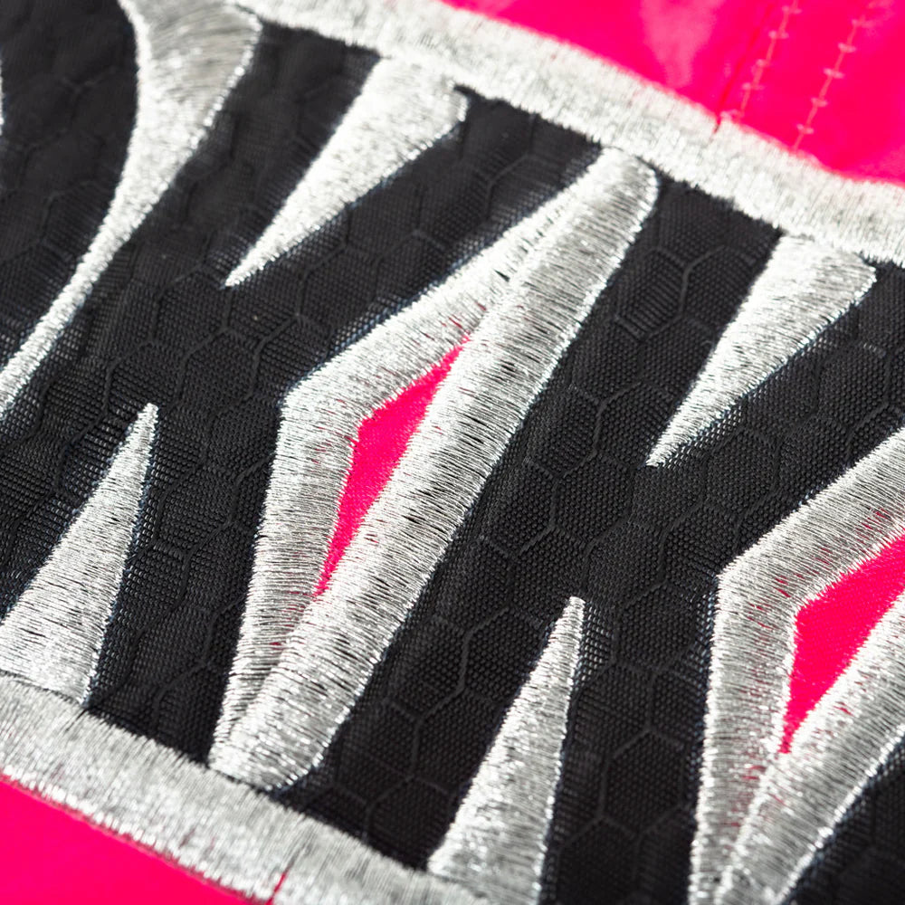 Yokkao original muay thai shorts silver satin thailand training fight shorts
