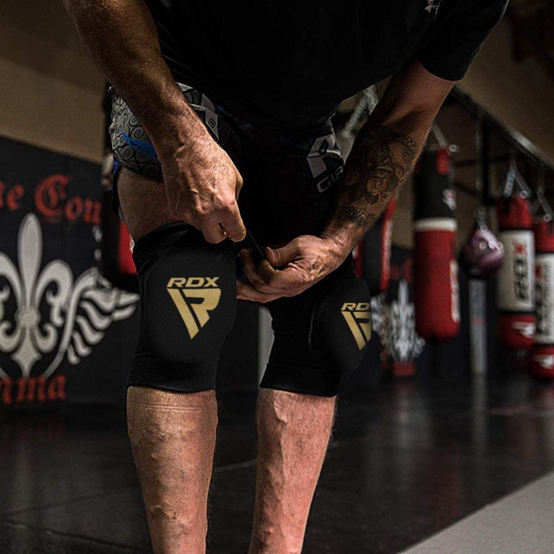 RDX PADDED KNEE SLEEVE PADS FOR MUAY THAI & MMA WORKOUTS