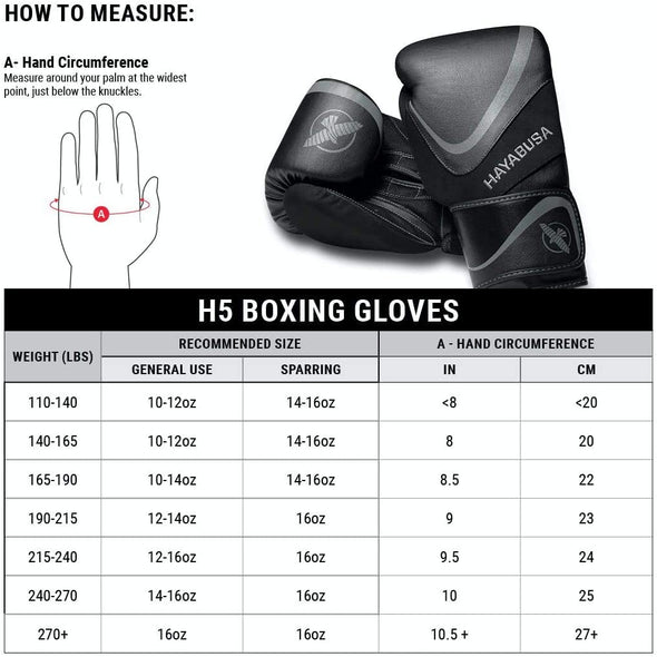 HAYABUSA H5 BOXING GLOVES