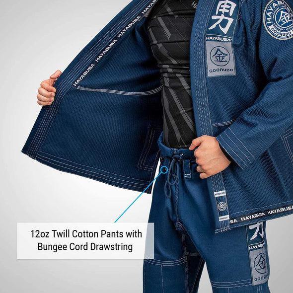 HAYABUSA GOORUDO 3 GOLD WEAVE JIU JITSU GI