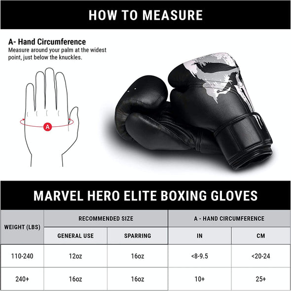 HAYABUSA MARVEL'S THE PUNISHER BOXING GLOVES