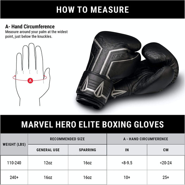 HAYABUSA MARVEL'S BLACK PANTHER BOXING GLOVES