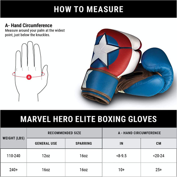 HAYABUSA MARVEL'S CAPTAIN AMERICA BOXING GLOVES