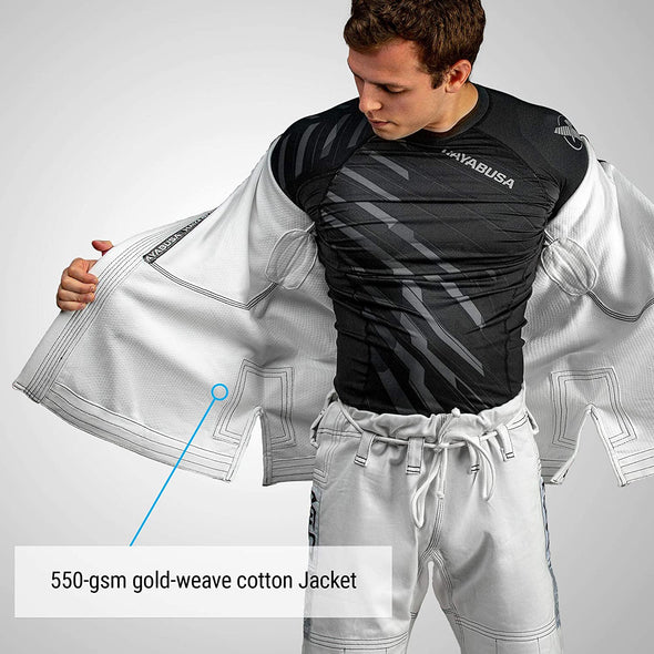 HAYABUSA GOORUDO 3 GOLD WEAVE JIU JITSU GI