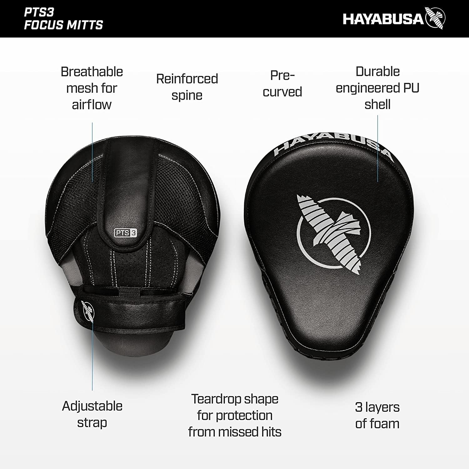 HAYABUSA PTS3 FOCUS MITTS - LEGACY FIGHT APPAREL