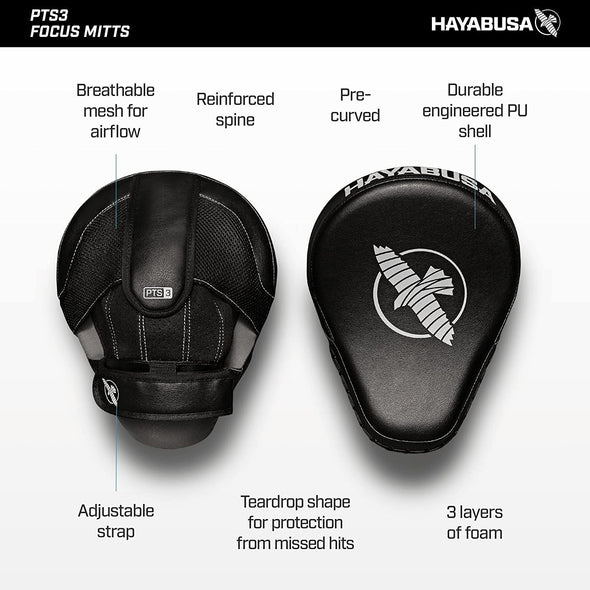 HAYABUSA PTS3 FOCUS MITTS - LEGACY FIGHT APPAREL