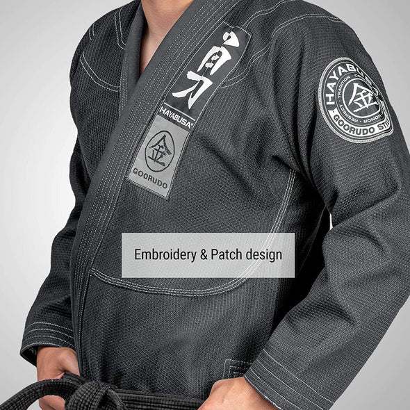 HAYABUSA GOORUDO 3 GOLD WEAVE JIU JITSU GI