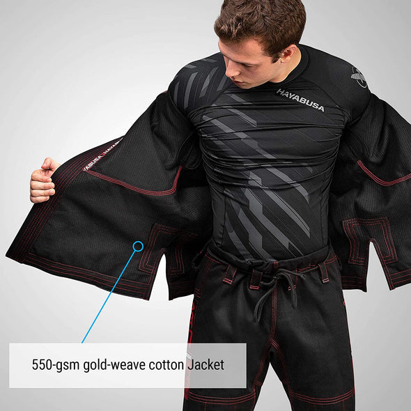 HAYABUSA GOORUDO 3 GOLD WEAVE JIU JITSU GI