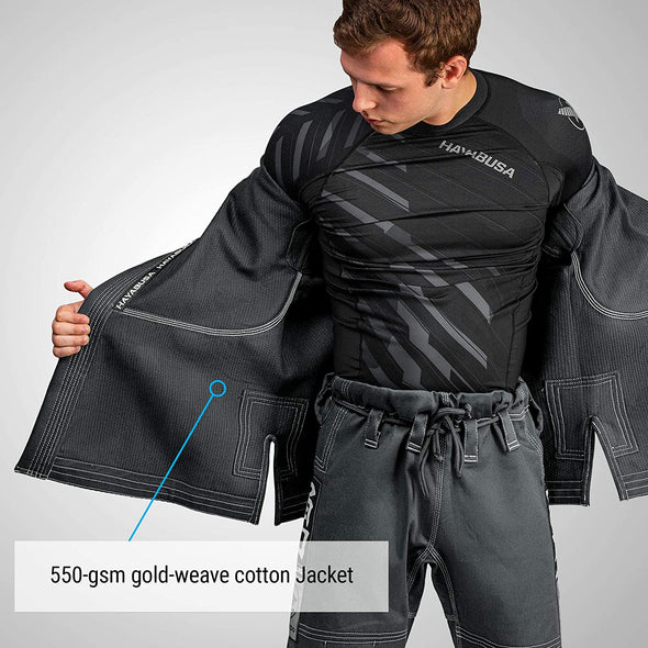 HAYABUSA GOORUDO 3 GOLD WEAVE JIU JITSU GI