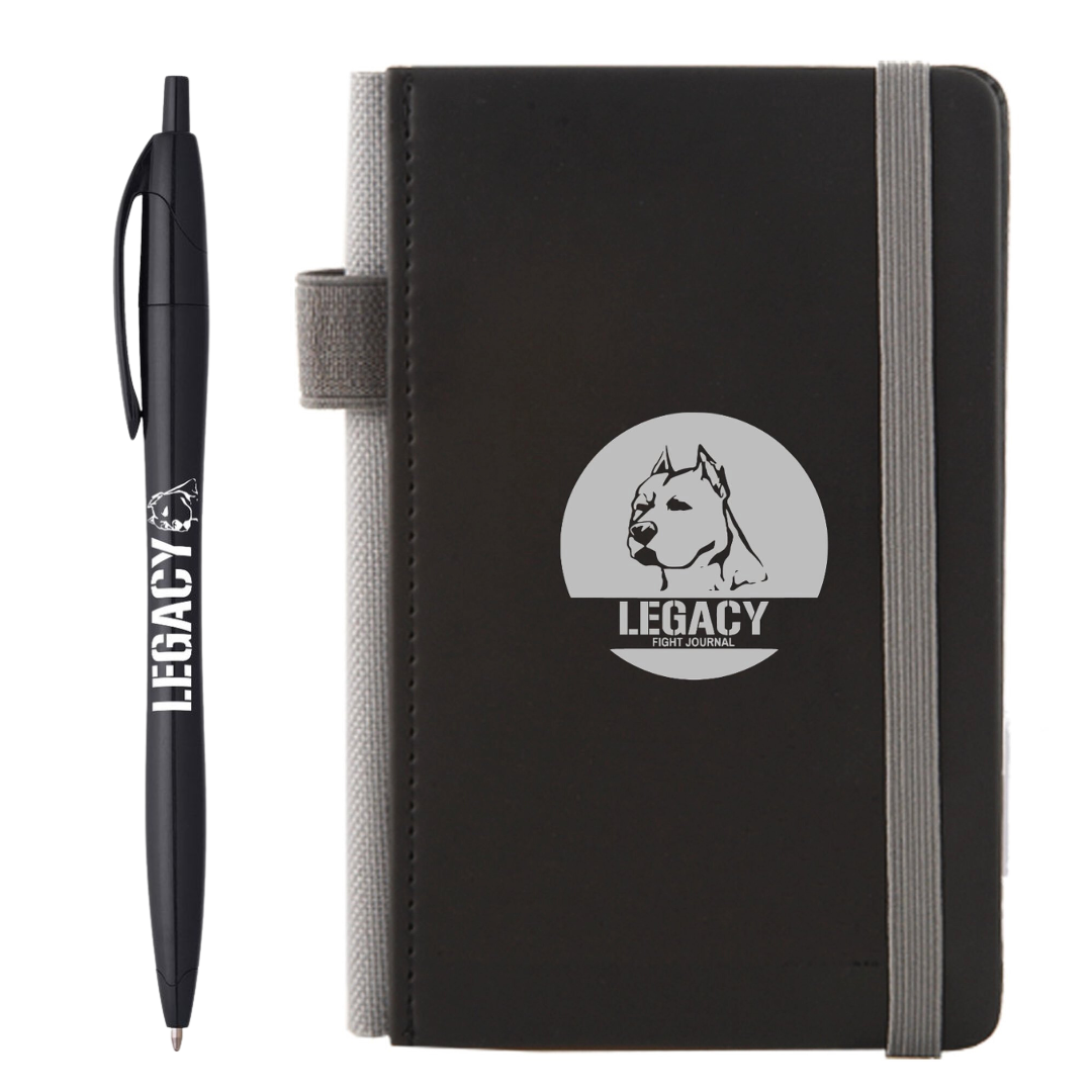LEGACY FIGHT JOURNAL BOOK AND BALLPOINT PEN