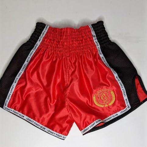 2018 LEGACY RED MUAY THAI SHORTS - LARGE - LEGACY FIGHT APPAREL