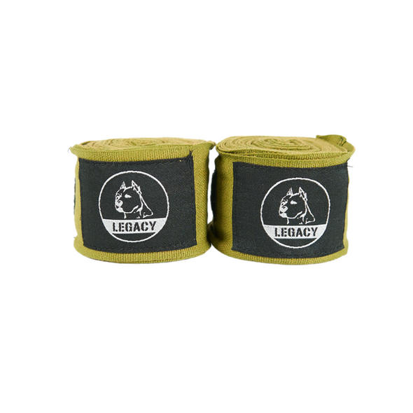 Adult Legacy Mexican Style Handwraps, 180-inch elastic boxing wraps in multiple colors with Velcro closure for wrist and knuckle support during training