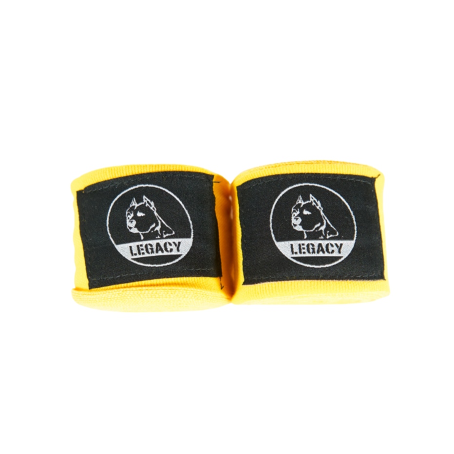 Adult Legacy Mexican Style Handwraps, 180-inch elastic boxing wraps in multiple colors with Velcro closure for wrist and knuckle support during training