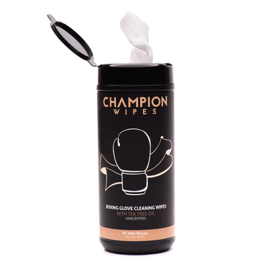 CHAMPION WIPES – BOXING GLOVE CLEANING WIPES - 45 WIPES