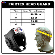 Fairtex HG6 Black Headgear – Open-Face Boxing and Muay Thai Sparring Helmet with Adjustable Straps, Lightweight and Durable for MMA and Kickboxing Training