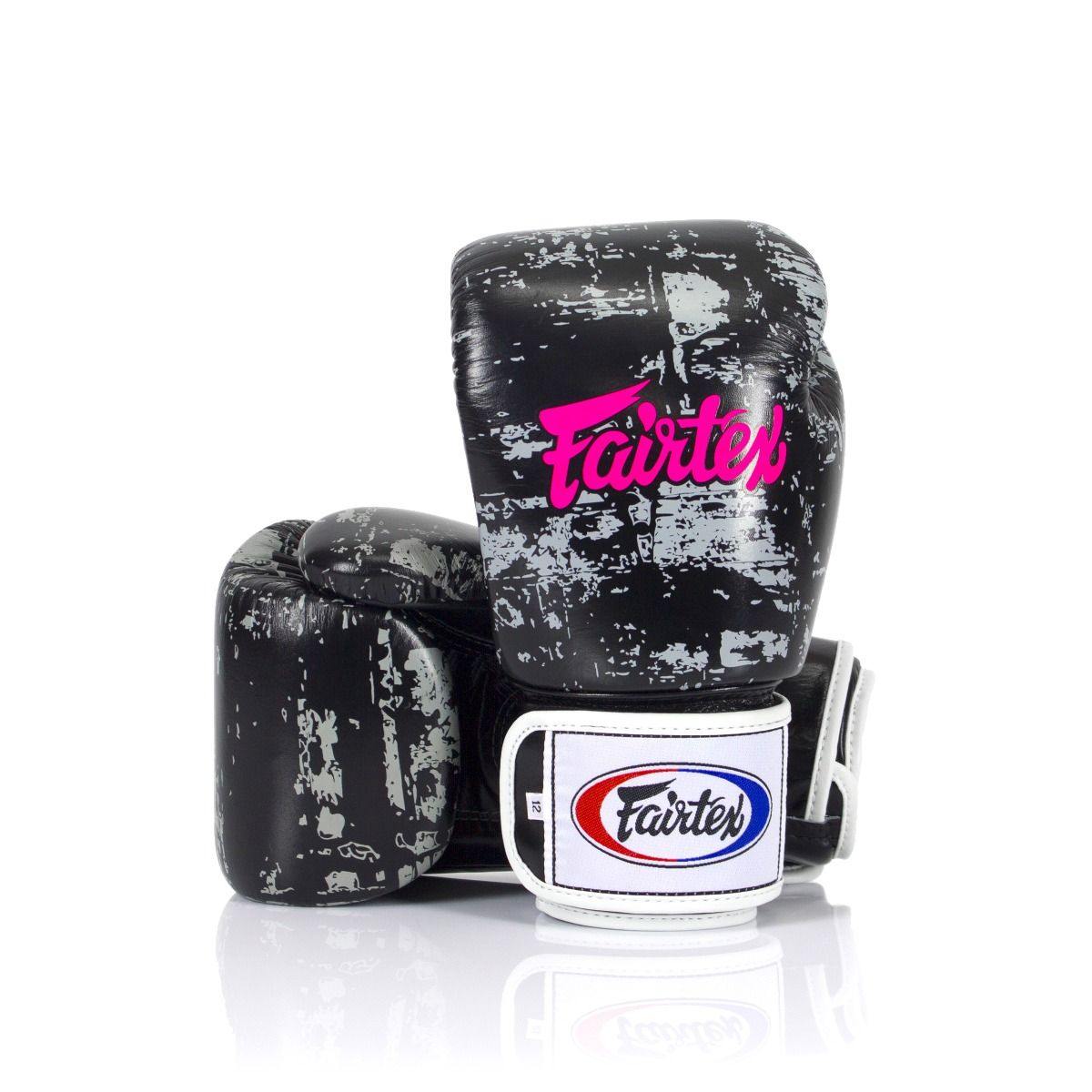 Fairtex Dark Cloud Boxing Gloves BVG1, microfiber leather Muay Thai gloves with storm design, ideal for boxing and kickboxing training
