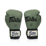 Fairtex F-Day Limited Edition Boxing Gloves BGV11 with military green camo, tight-fit design, ideal for Muay Thai, kickboxing, and boxing training
